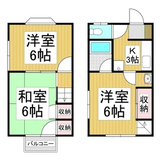 シーニックハイツささき【ni号室】の間取り