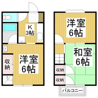 シーニックハイツささき【イ号室】の間取り