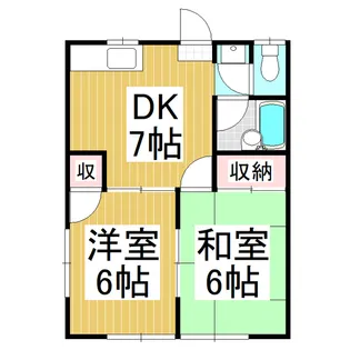 サンヒルズヒラサワ【205号室】の間取り