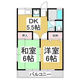 シティハイムDAY-Ⅳ【102号室】の間取り