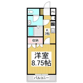 レジデンス・ウイング【203号室】の間取り