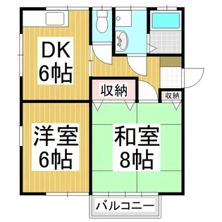 長野県下伊那郡喬木村小川【アパート】の間取り