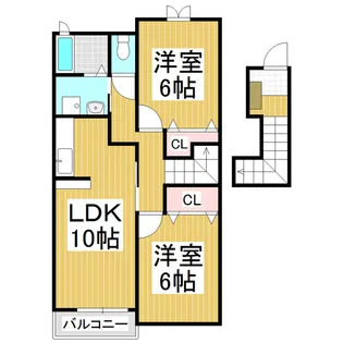 メゾン ド プチモア【2階】の間取り