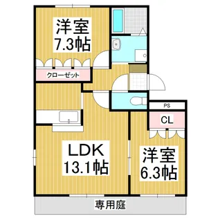 ルーエンハイム【105号室】の間取り