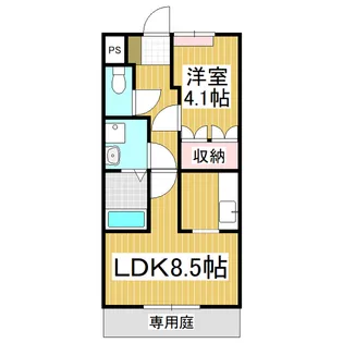 アイリスコート【101号室】の間取り
