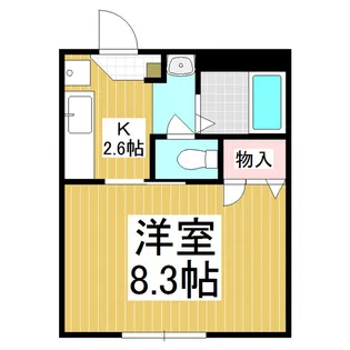 シャーメゾンシロタ B【103号室】の間取り