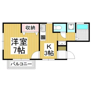 フジメゾンダシナ【201号室】の間取り