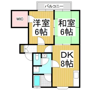 下田ハイツ松尾2【B103号室】の間取り