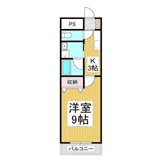 リバーヒルズ大門【202号室】の間取り