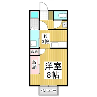 ドミール北方【102号室】の間取り