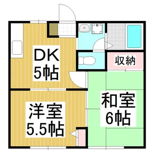フレグランス秋吉【202号室】の間取り
