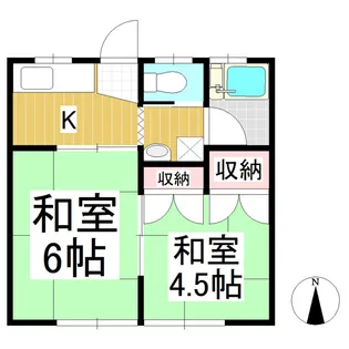丸満ハイツ【203号室】の間取り