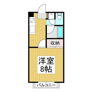保屋野ハイツ【1階】の間取り
