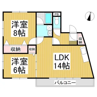 ハープアベニュー【101号室】の間取り