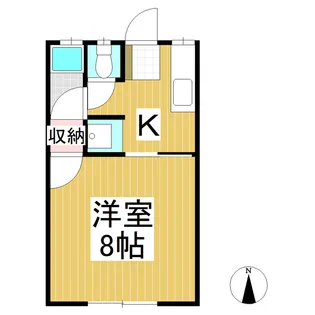 コーポ上原【108号室】の間取り
