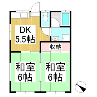 コーポむつみ【103号室】の間取り