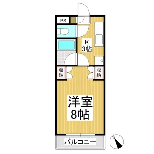 1Kの間取り画像