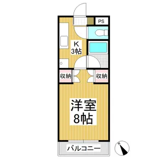 スウィートフレンド【302号室】の間取り