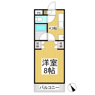 1Kの間取り画像