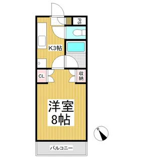 1Kの間取り画像