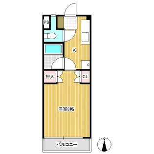 コーポさくら小径【103号室】の間取り