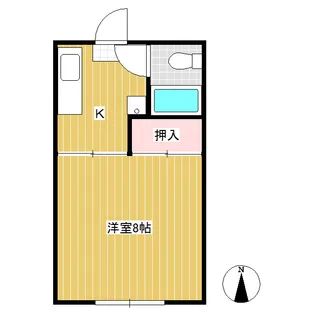 グリーンヒルK【203号室】の間取り