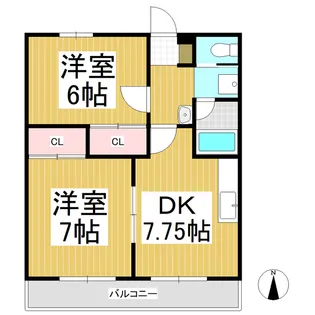フォレストパレス【202号室】の間取り