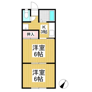 コーポセブン(上田)【106号室】の間取り