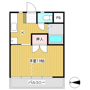 ソアラハイツ【107号室】の間取り