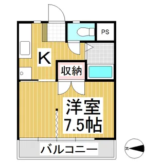 ソアラハイツ【206号室】の間取り