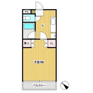 m.グリーンパーク【206号室】の間取り