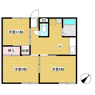 サンライズマンション【1階】の間取り