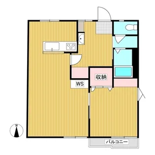 フレグランスやま1【201号室】の間取り