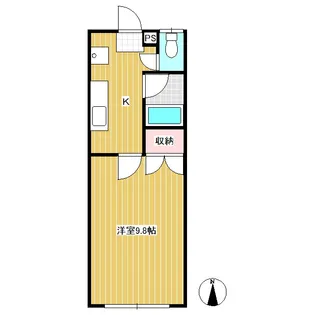 常磐城マンション【205号室】の間取り