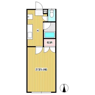 常磐城マンション【303号室】の間取り