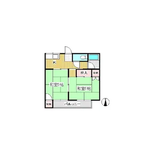 ハイツ常磐城【22号室】の間取り