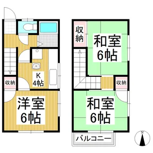 カイホァー・サンビエン【東号室】の間取り