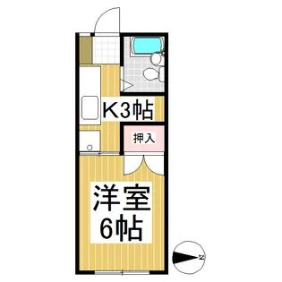 オーロラ上田【205号室】の間取り