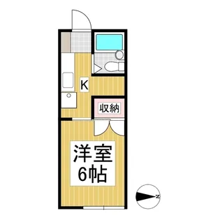オーロラ上田【205号室】の間取り