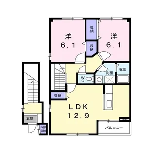 ルーラルブラッサムB【2階】の間取り