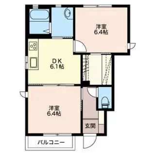 セピアコート常磐城A棟【1階】の間取り