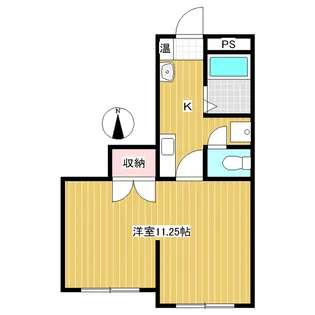 レジデンス国分【103号室】の間取り