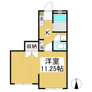 レジデンス国分【203号室】の間取り
