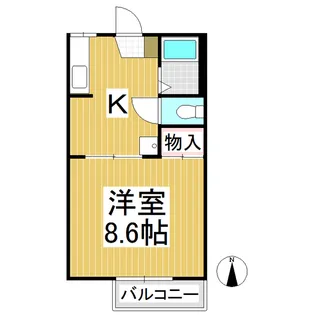 フレグランスりんどう【1階】の間取り