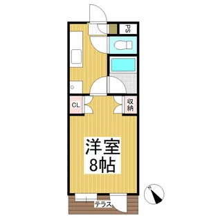 グリーンコートC【103号室】の間取り