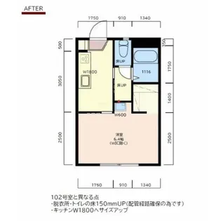 フレグランス中屋【203号室】の間取り
