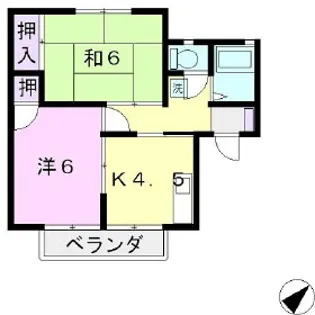 メゾンピステ【202号室】の間取り