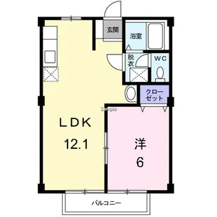エスペランサ大吹【2階】の間取り