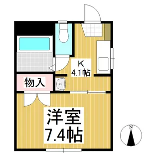 アピア旧館【102号室】の間取り