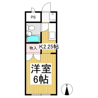山崎マンション【105号室】の間取り